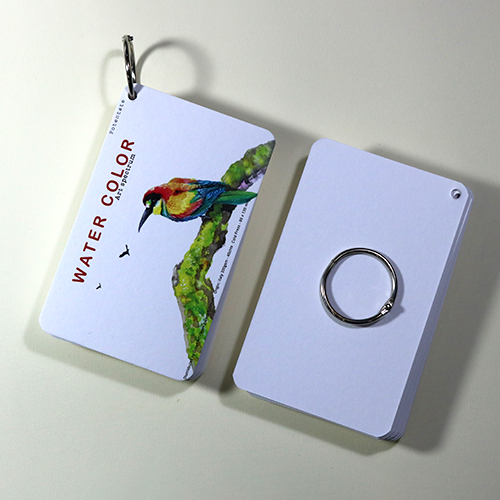 Giấy vẽ màu nước Postcard 40 tờ, vẽ các loại màu nước đẹp, vẽ đẹp cả chì giấy dày 300gsm khổ (8 x 13) cm ARW157 Green Art - Hàng chính hãng