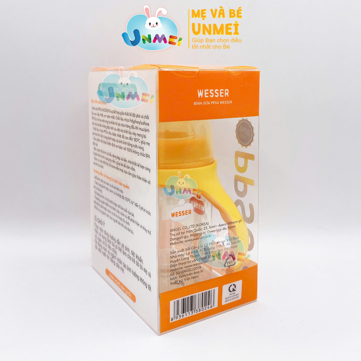 Bình sữa PPSU Wesser 180ml
