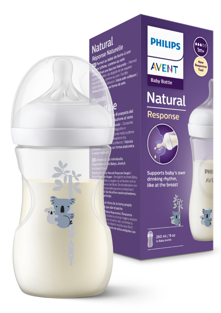 Bình sữa Philips Avent mô phỏng tự nhiên mới nhựa PP (260ml) cho bé từ 1 tháng SCY903.01 SCY903.66 SCY903.67 SCY903.02