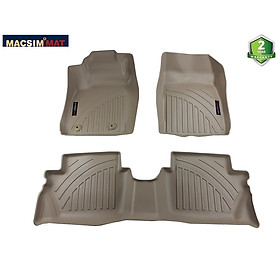 Thảm lót sàn xe ô tô Ford ecosport 2012 + màu be Nhãn hiệu Macsim chất liệu nhựa TPV