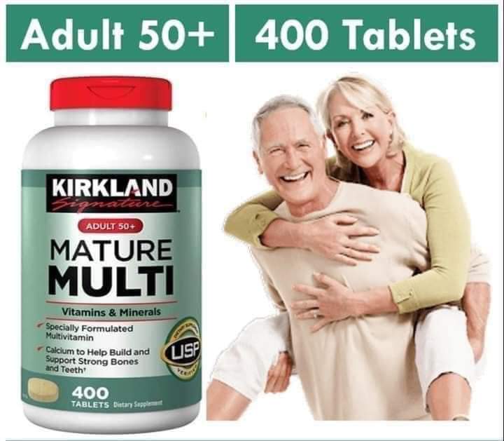 Vitamin tổng hợp cho người từ 50 tuổi Mature Multi Vitamins & Minerals Kirkland tăng sức đề kháng, hỗ trợ xương, răng và cơ bắp khỏe - OZ Slim Store
