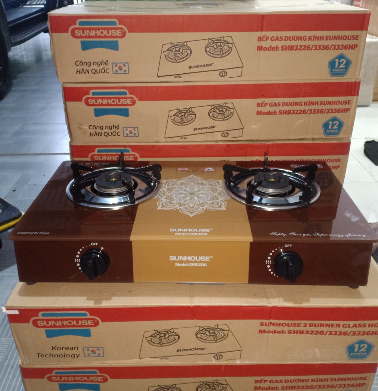 Bếp Gas Dương Kính Sunhouse SHB3336 - Hàng chính hãng