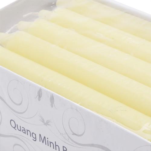 Hộp 15 cây nến thơm thẳng Quang Minh Candle FTRAMART EDC2317 cao 15cm (Vàng)