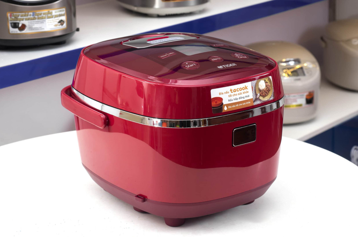 Nồi cơm điện tử Tiger JBX-A10W (1.0 lít) - TẶNG Bình giữ nhiệt Tiger MCX-A352 350ml - HÀNG CHÍNH HÃNG