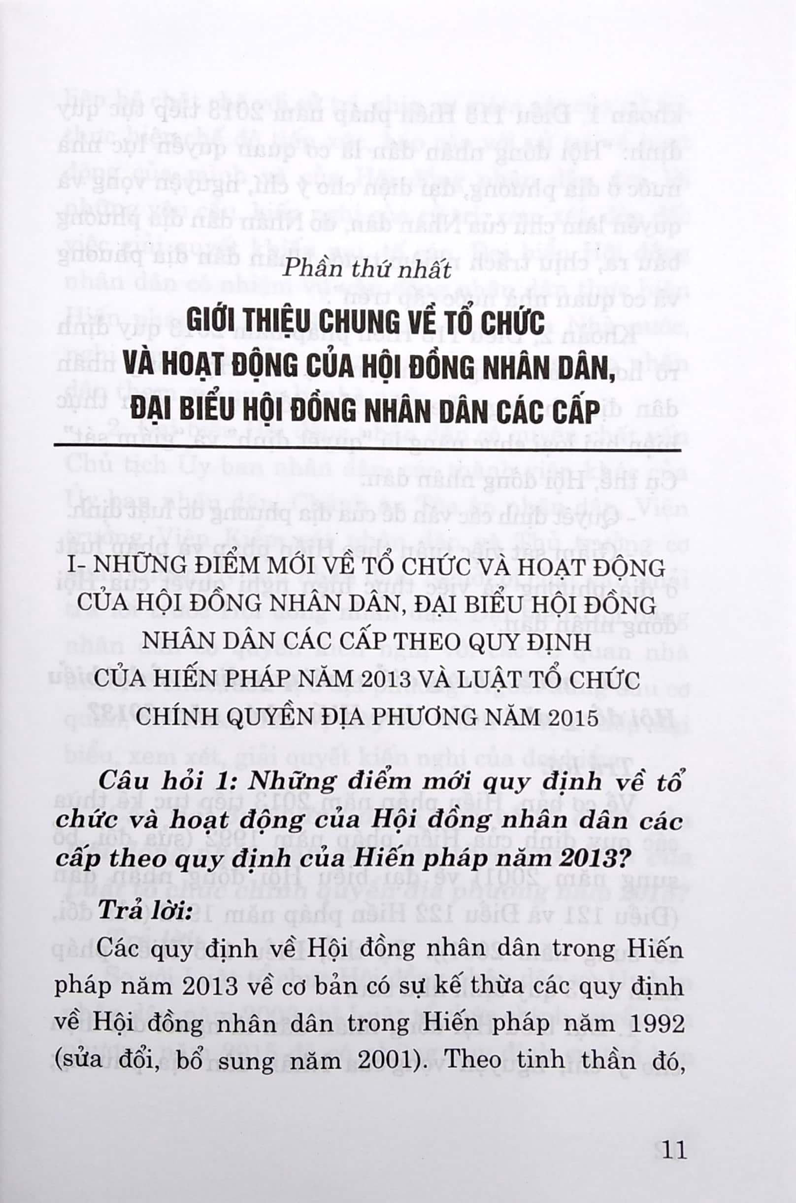 Cẩm Nang Dành Cho Đại Biểu Hội Đồng Nhân Dân Các Cấp