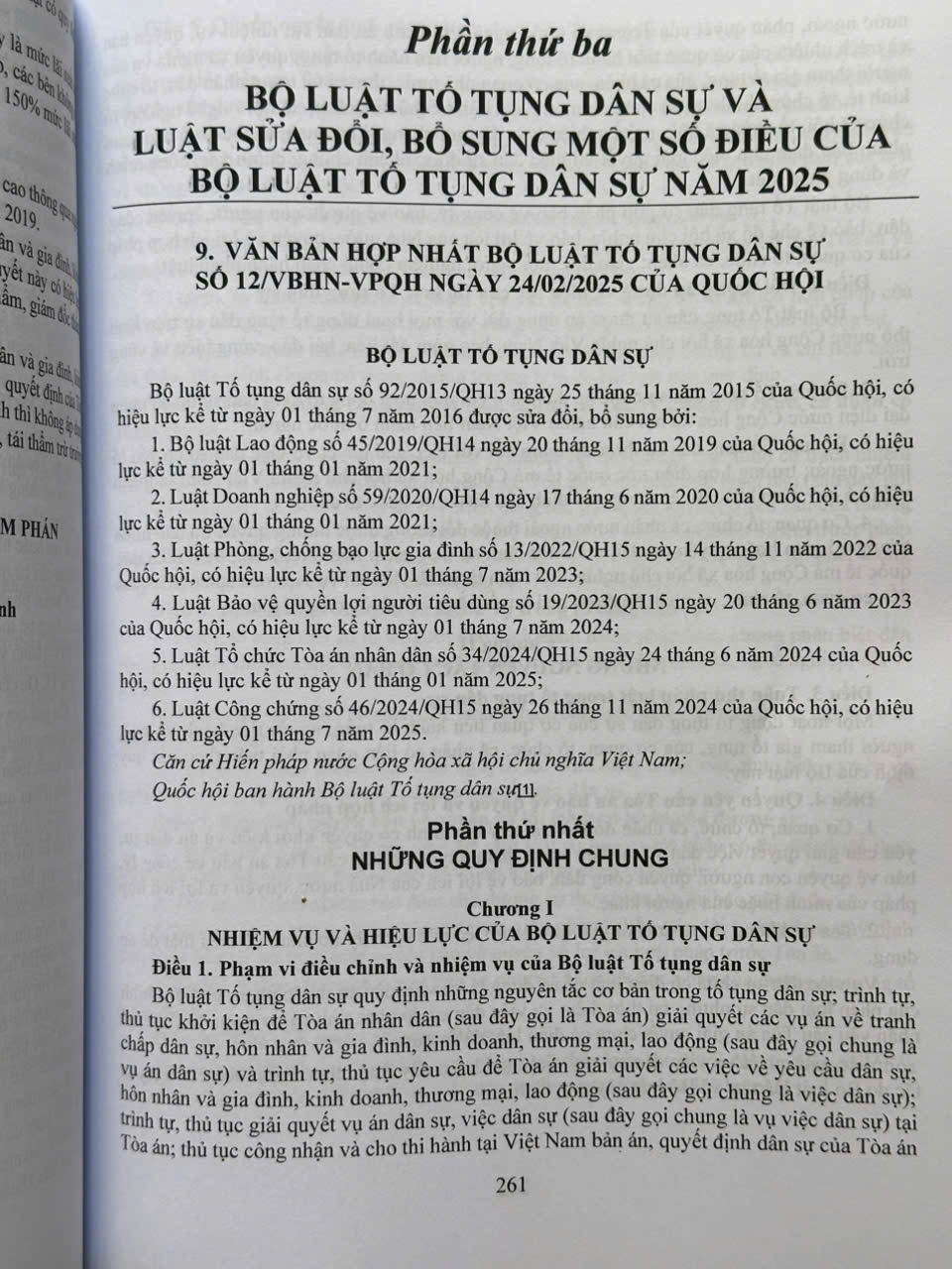 Sách Bộ Luật Dân Sự năm 2015, Bộ Luật Tố Tụng Dân Sự năm 2015 sửa đổi, bổ sung năm 2025 và Các Văn Bản Hướng Dẫn Thi Hành (V2596D)