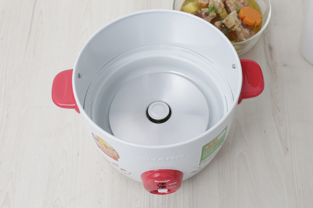 Nồi cơm nắp rời Sharp 1.5 lít KSH-D15V, Công suất 530W, Giao màu ngẫu nhiên - Hàng chính hãng