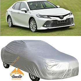 Bạt Phủ xe Ô Tô Camry Vải Dù OXFORD Siêu Bền, Bạt Trùm Xe Hơi Chống Nắng Mưa Bảo Vệ Xe