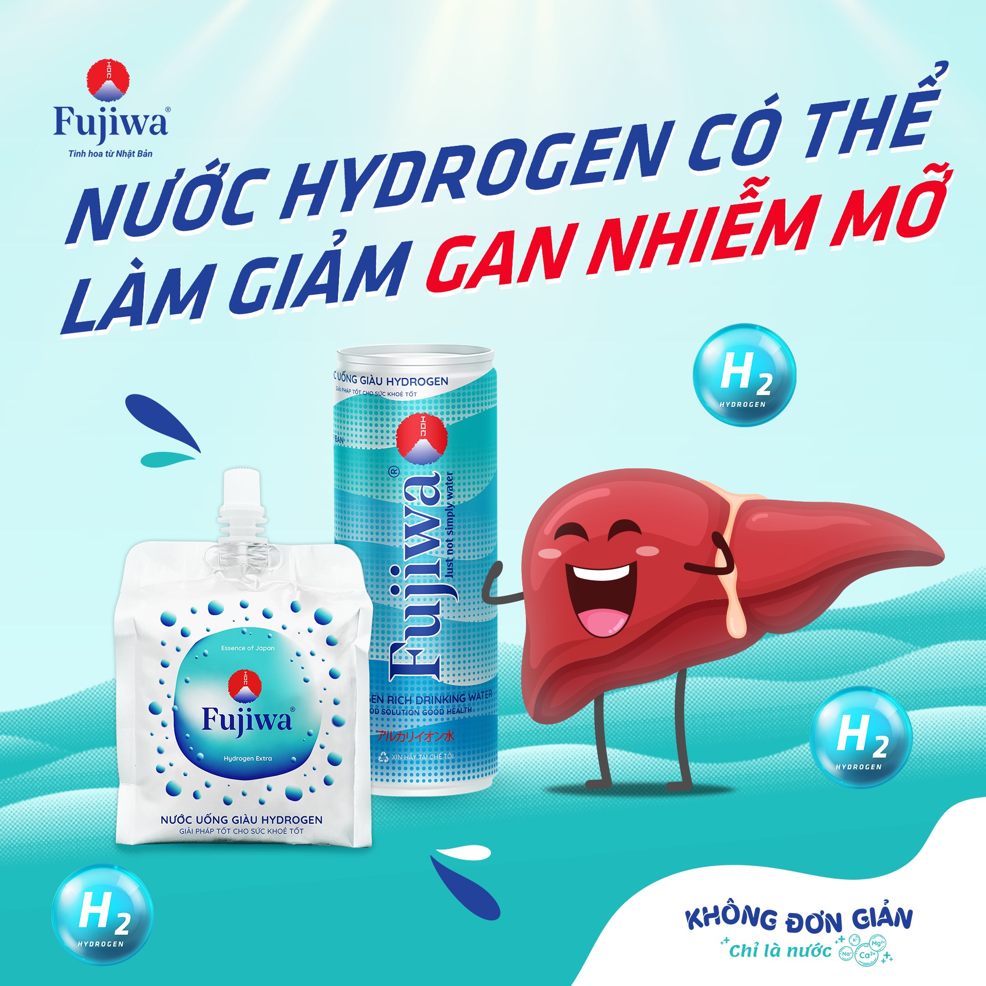 Hộp 12 Túi Nước Uống ION Kiềm Giàu Hydrogen Cao Cấp Fujiwa Dạng Túi Bạc - Detox nhanh Chống Oxy hoá mạnh