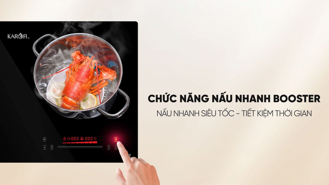 Bếp điện từ đôi Karofi KIC-D63 4.000W 8 mức công suất - Miễn phí vận chuyển toàn quốc - Bảo hành 24 tháng - Hàng chính hãng