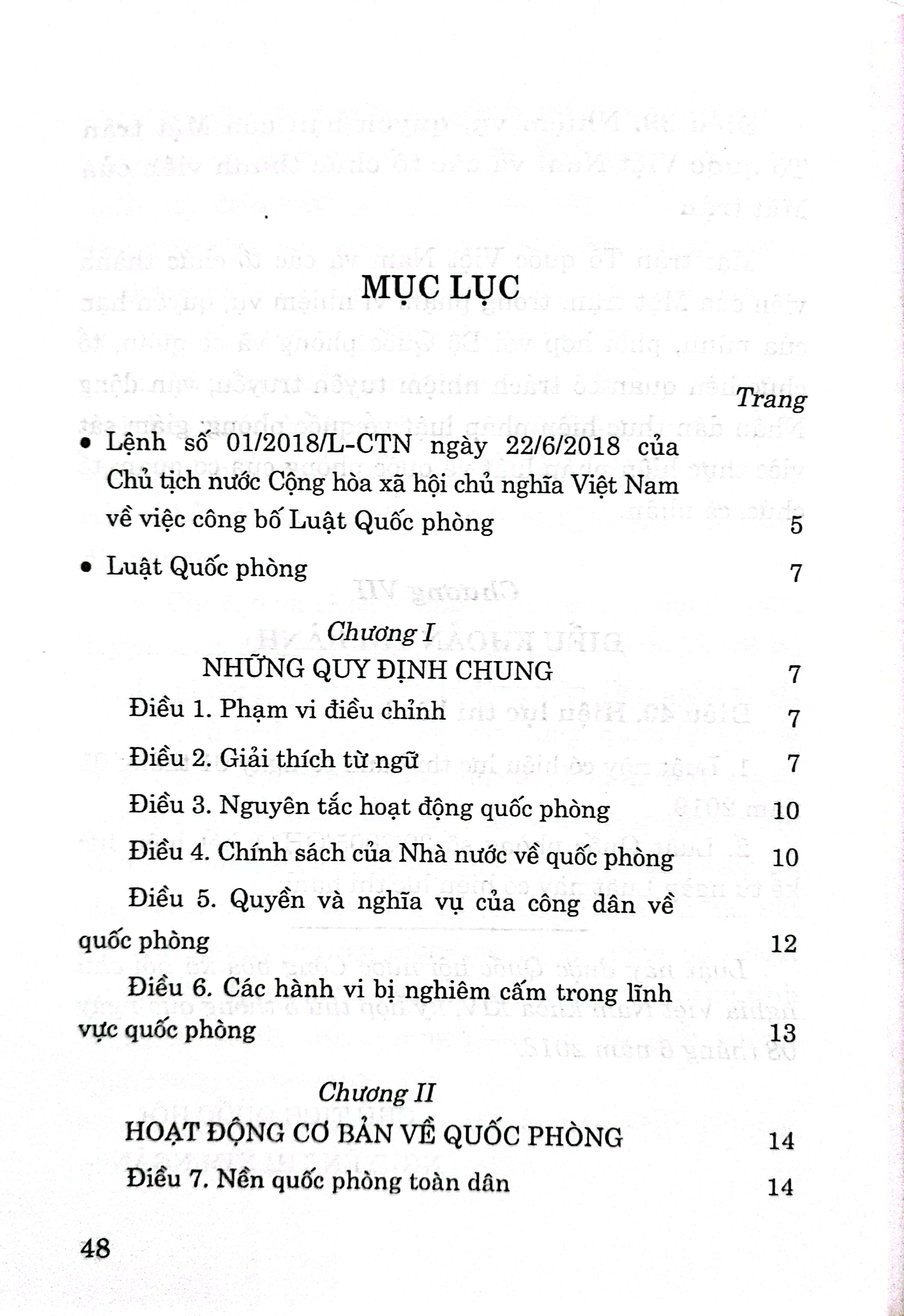 Luật Quốc phòng (Hiện hành)