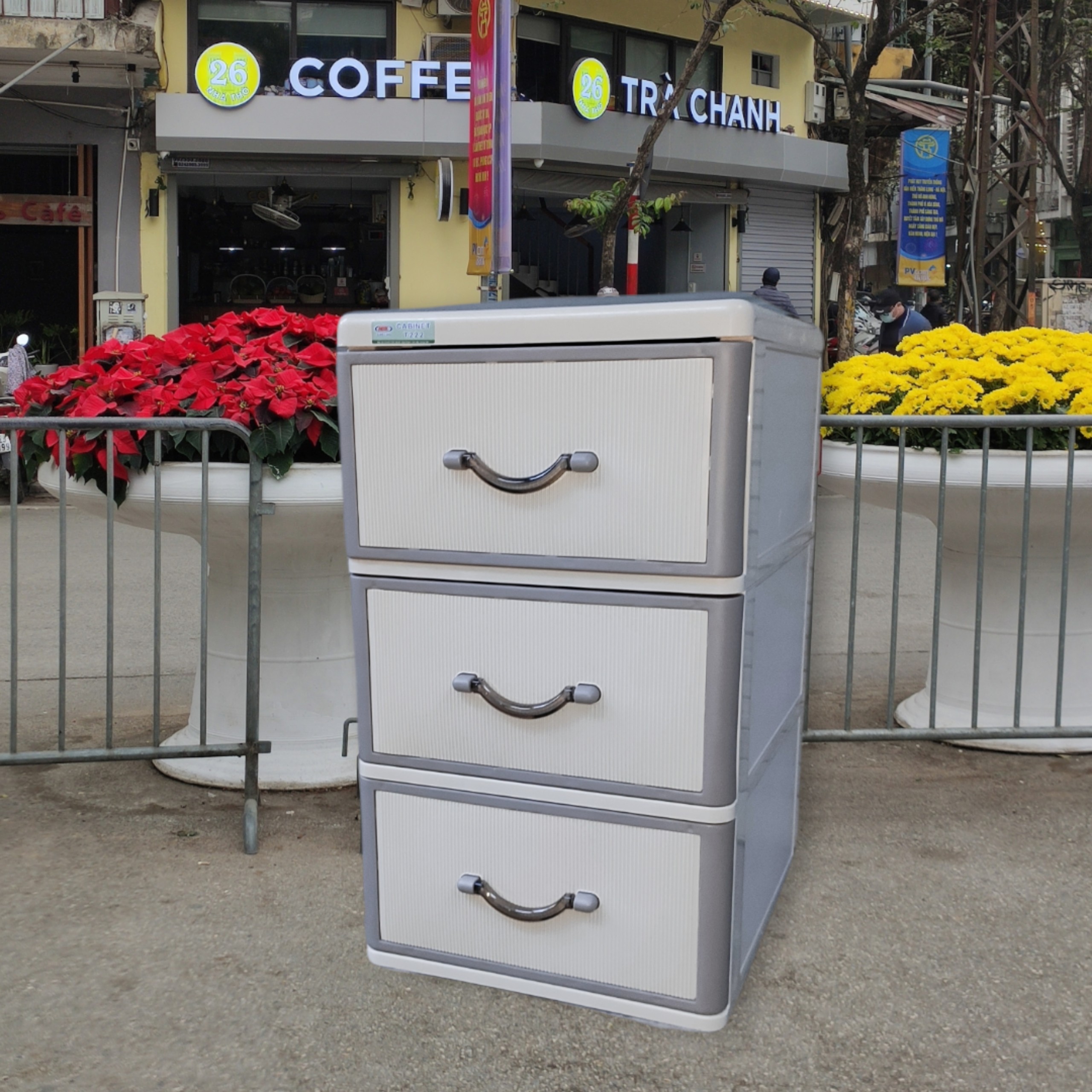 TỦ ĐỰNG QUẦN ÁO T222 – 3 TẦNG MÃ SẢN PHẨM T222 KÍCH THUỚC 40 x 47 x 68 cm