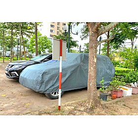 Bạt phủ ô tô chất liệu vải không dệt cao cấp thương hiệu MACSIM dành cho Volkswagen Teramont 7 chỗ màu ghi - sử dụng trong nhà, ngoài trời