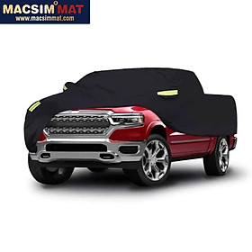 Bạt phủ ô tô bán tải Ford Ranger/ Raptor nhãn hiệu Macsim chất liệu Polyester-màu đen(dành cho xe không có nắp thùng)