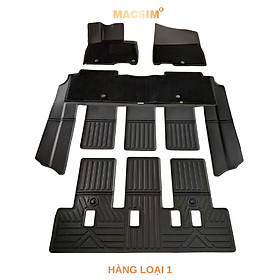 Thảm lót sàn 2 lớp sd3 Kia Carnival 7 chỗ - Nhãn hiệu Macsim ( Giảm giá nhưng chất lượng không giảm)