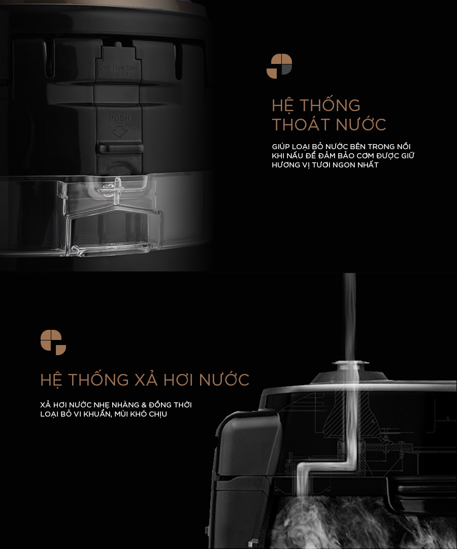 Nồi cơm điện tử áp suất Cuckoo 1.8L CRP-PWV1008F- Lòng nồi phủ men - Hàng chính hãng