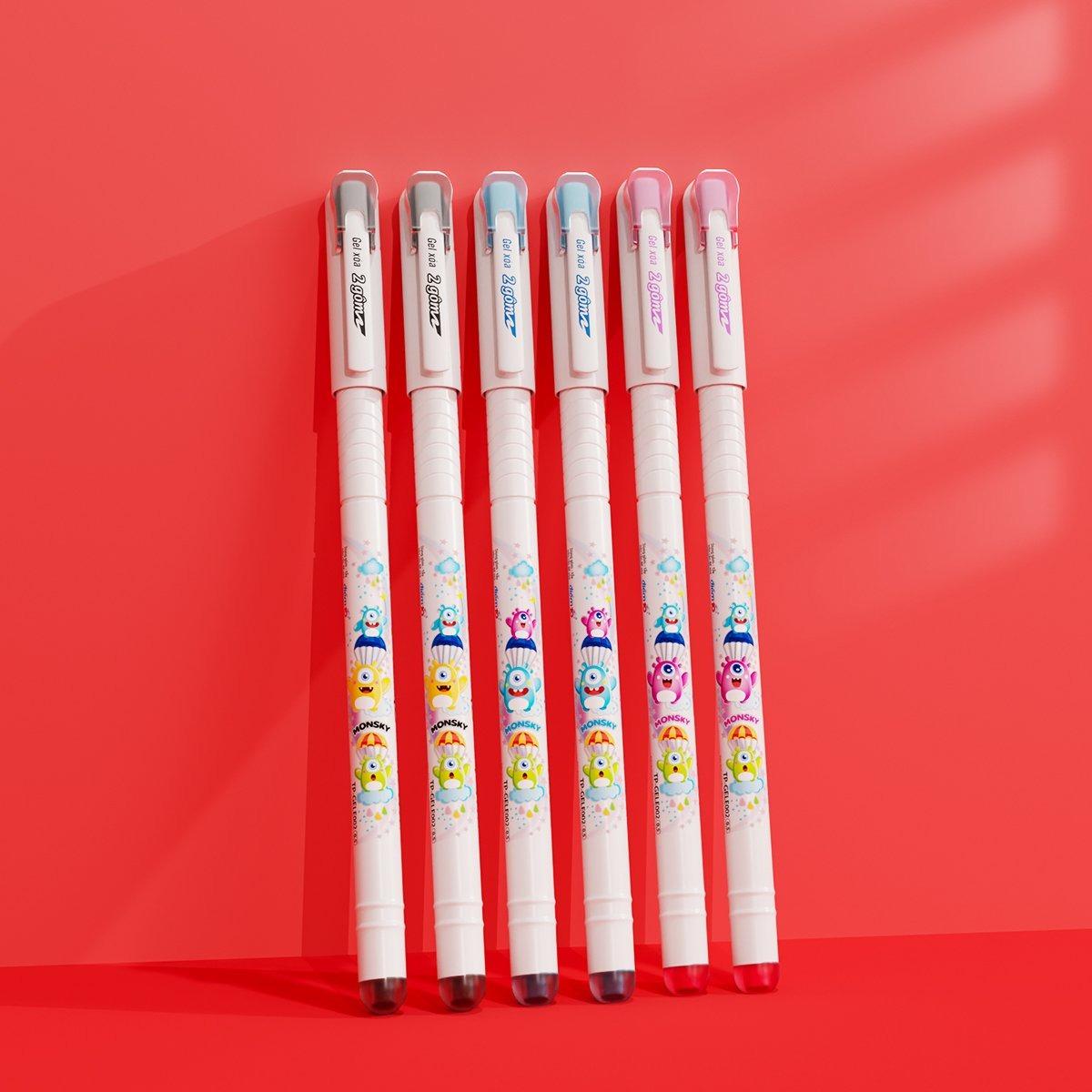 Hộp 20 Bút Gel Xóa Được 0.5 mm - Thiên Long TP-GELE-002 - Mực Tím