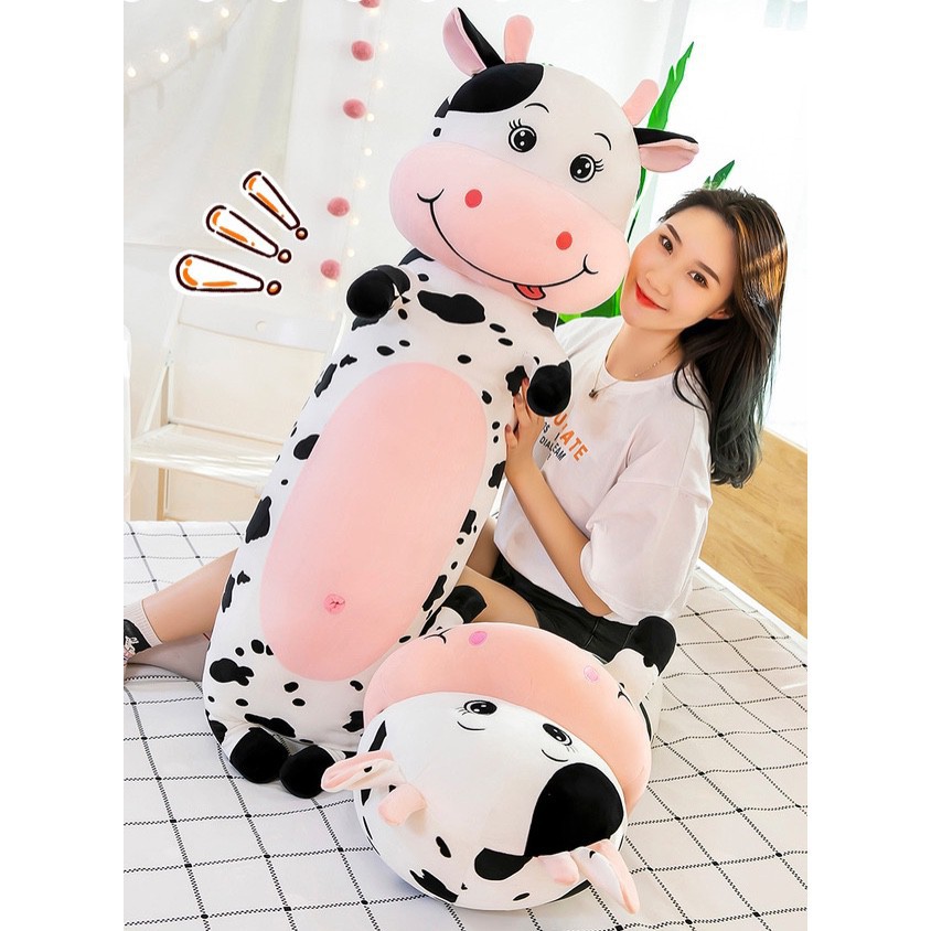 Gối ôm con bò sữa dễ thương siêu mềm mịn (60cm--->1m2) hàng loại 1 cao cấp chất lượng cao, an toàn cho người sử dụng