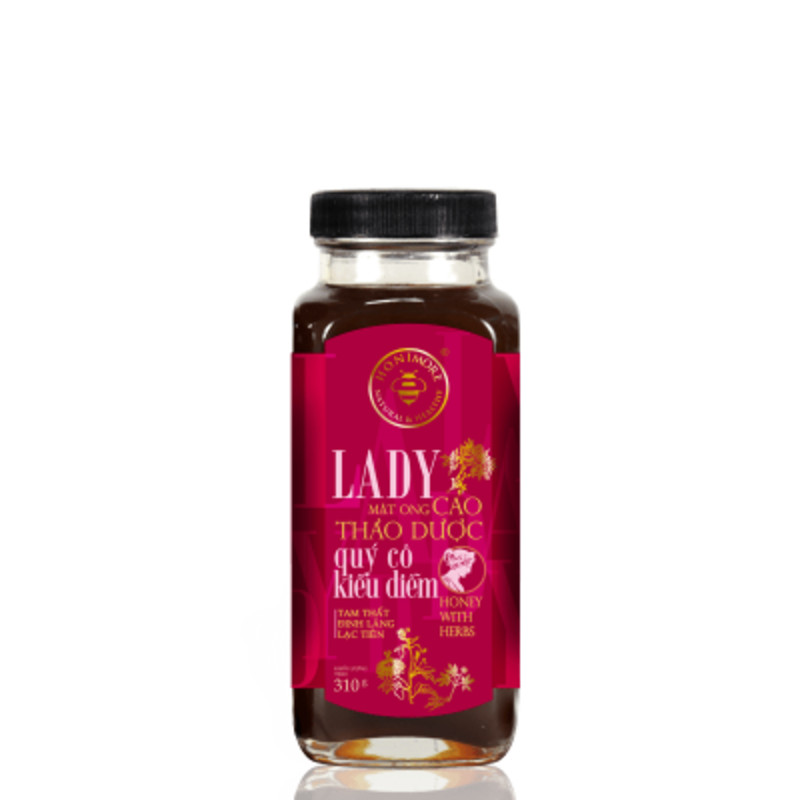 Mật ong thượng hạng - cao thảo dược Lady Honimore - dành cho Phụ nữ
(Mật ong rừng bổ sung cao Tam Thất, cao Lạc Tiên, cao Đinh Lăng)