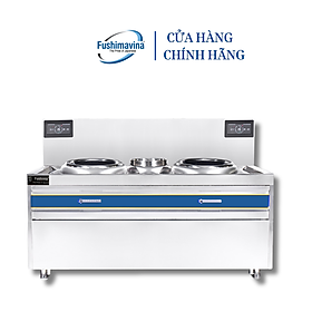 [CỬA HÀNG CHÍNH HÃNG] Bếp từ công nghiệp đôi 15KWx2 mặt lõm Fushimavina
