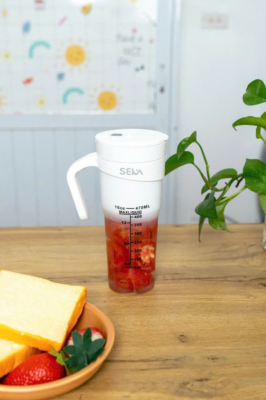 Máy Xay Sinh Tố Tích Điện Cầm Tay SEKA NT889 Dung Tích 470ml Công Suất 150W hàng nhập khẩu