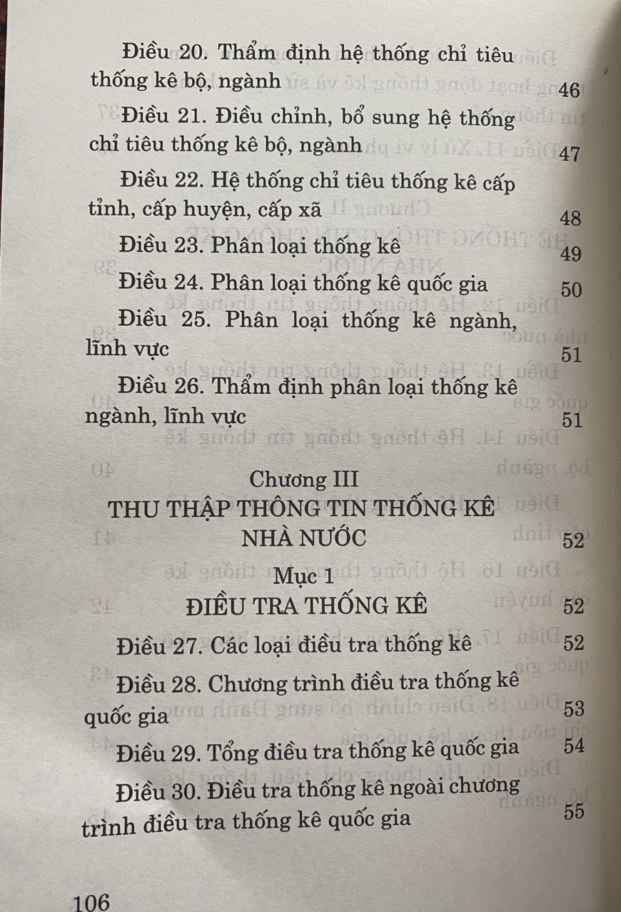 Luật Thống Kê Năm 2015 ( Sửa đổi, bổ sung năm 2021 )