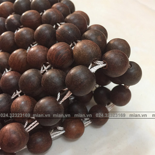 Chiếu hạt gỗ Trắc Mộc hạt 1,8cm - Chiếu hạt gỗ Mian ( video , hình thật )