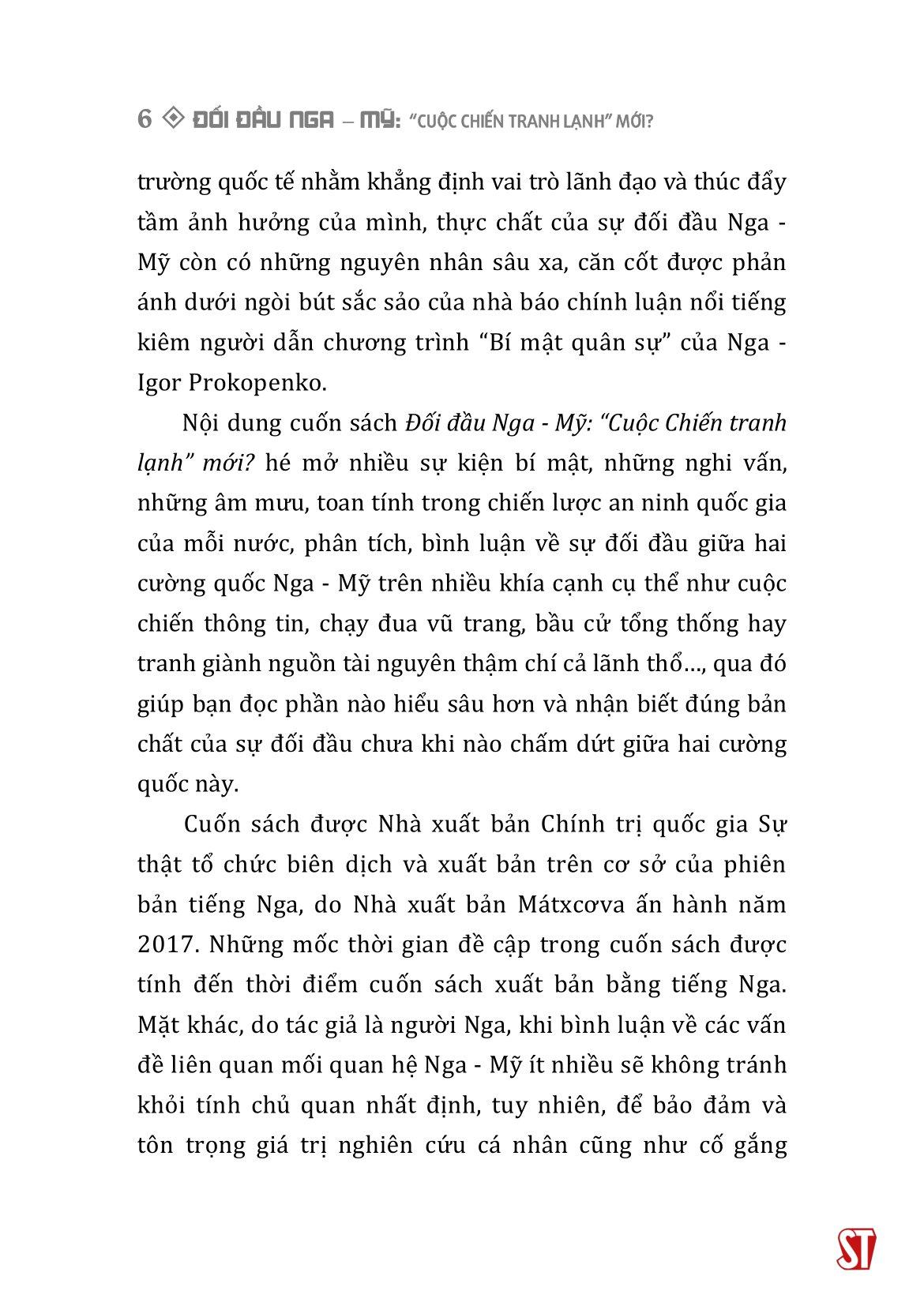 Đối Đầu Nga-Mỹ - "Cuộc Chiến Tranh Lạnh Mới"?