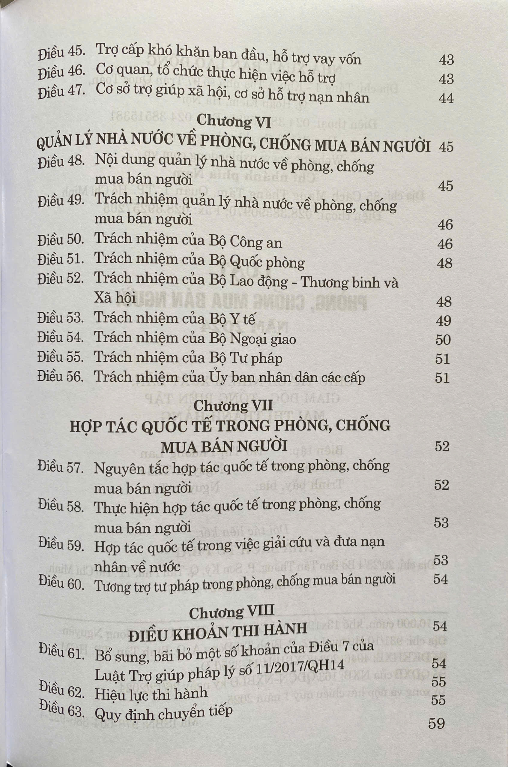Luật Phòng, Chống Mua Bán Người Năm 2024