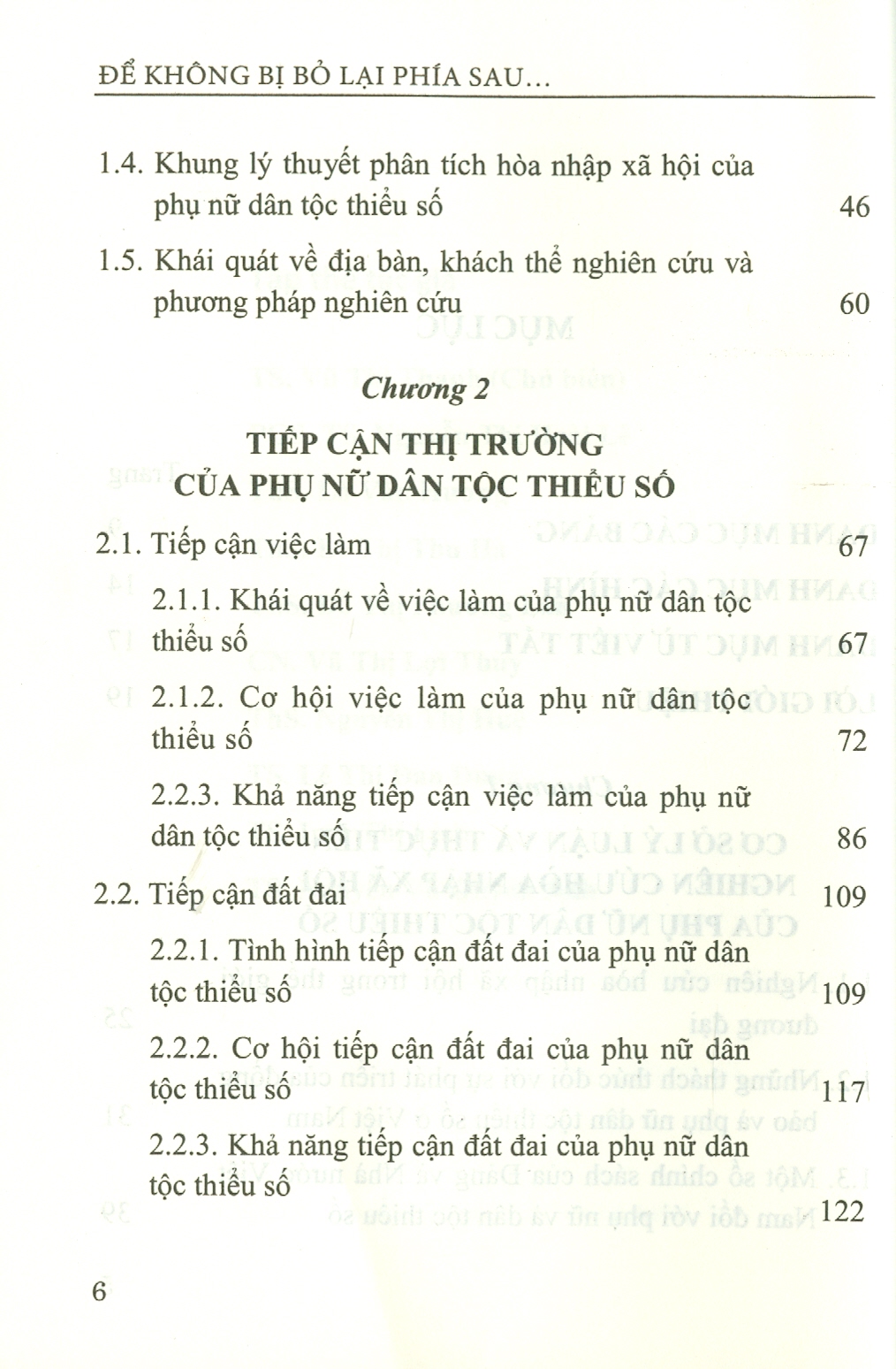 ĐỂ KHÔNG BỊ BỎ LẠI PHÍA SAU: Cơ Hội Và Năng Lực Hòa Nhập Xã Hội Của Phụ Nữ Dân Tộc Thiểu Số (Nghiên cứu ở Tây Bắc) (Sách chuyên khảo)