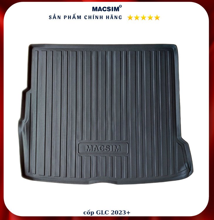 Thảm lót cốp xe ô tô Mercedes GLC 2023+ nhãn hiệu Macsim chất liệu TPV cao cấp