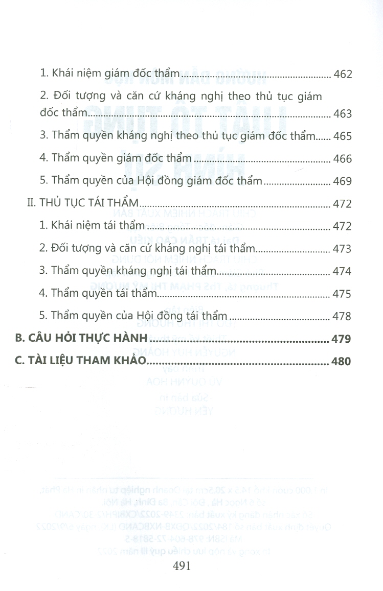Hướng Dẫn Môn Học Luật Tố Tụng Hình Sự (Sách chuyên khảo)