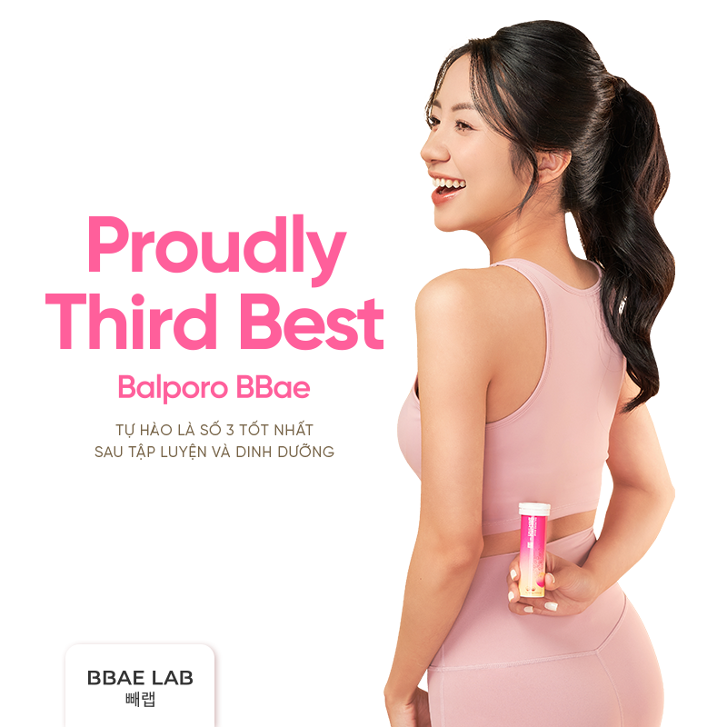 Viên sủi chuyển hoá chất béo Balporo BBae Hàn Quốc, hỗ trợ giảm cân, dưỡng da sáng mịn, phân phối độc quyền bởi BBae Lab