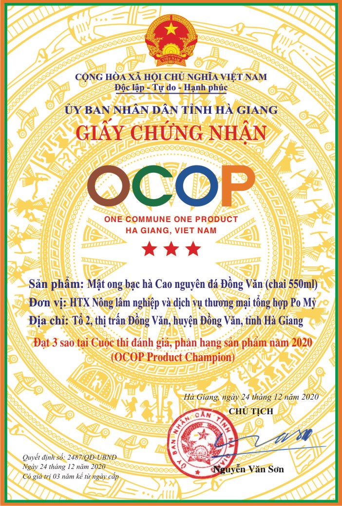 MẬT ONG BẠC HÀ SAFFRON OCOP HÀ GIANG CHÍNH HÃNG, SAFFRON MẬT ONG BẠC HÀ VIETGAP CHÍNH HÃNG