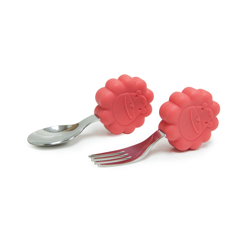 Bộ thìa nĩa tập ăn cho bé Palm Grasp Marcus & Marcus, từ 18 tháng