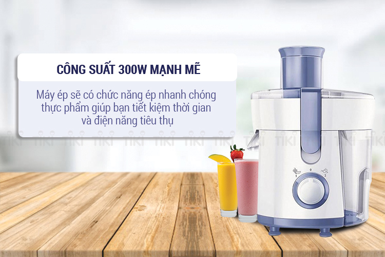 Máy Ép Trái Cây Philips HR1811 (300W) - Trắng Xanh - Hàng chính hãng
