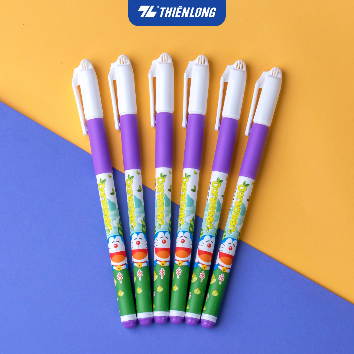 Bút Gel Thiên Long Doraemon GEL-012/DO Nature - Mực tím - Phiên bản 2025