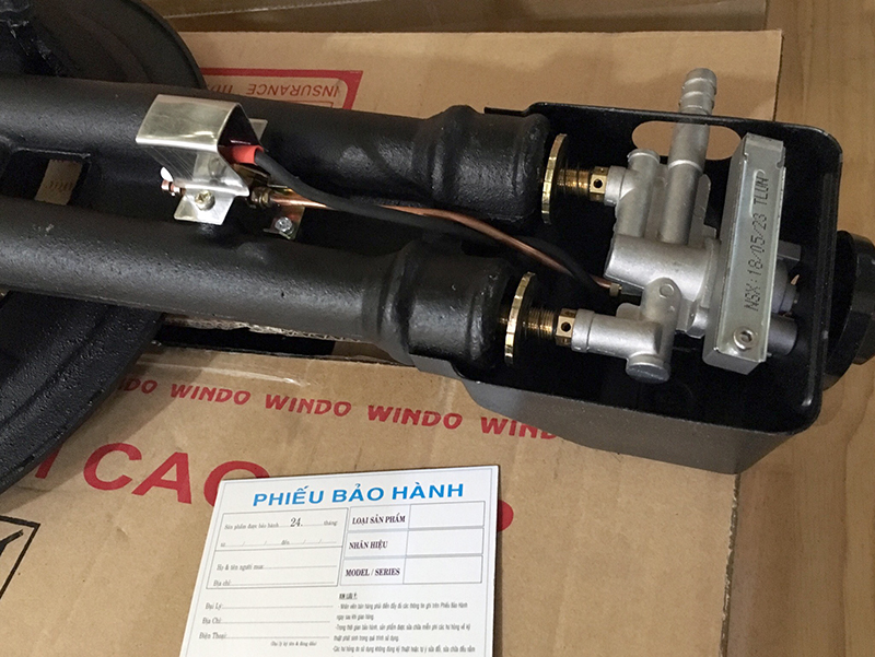 Bếp gas công nghiệp lửa lớn Windo -280 (đầu đốt gang đúc nguyên khối, 3 vòng lửa) - Hàng Chính Hãng