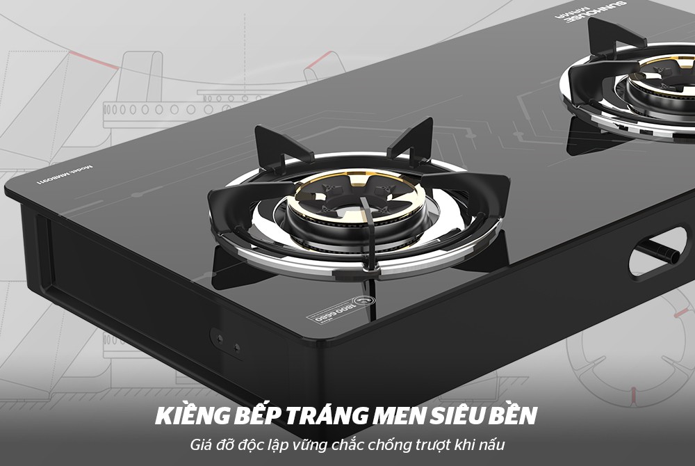 BẾP GAS DƯƠNG KÍNH SUNHOUSE MAMA MMB0911 - Hàng Chính Hãng