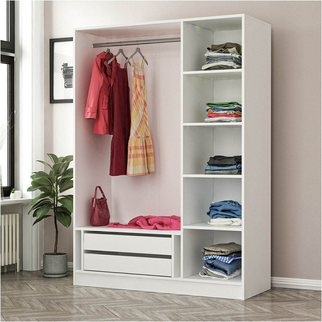 Tủ áo gỗ nhỏ gọn thiết kế phong cách hiện đại SMLIFE Combinos