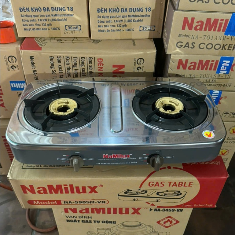 Bếp gas đôi để bàn Namilux 590SM | Hàng Chính Hãng