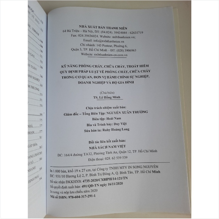 KỸ NĂNG PHÒNG CHÁY, CHỮA CHÁY, THOÁT HIỂM - QUY ĐỊNH PHÁP LUẬT VỀ PHÒNG CHÁY, CHỮA CHÁY TRONG CƠ QUAN, ĐƠN VỊ HÀNH CHÍNH SỰ NGHIỆP, DOANH NGHIỆP VÀ HỘ GIA ĐÌNH