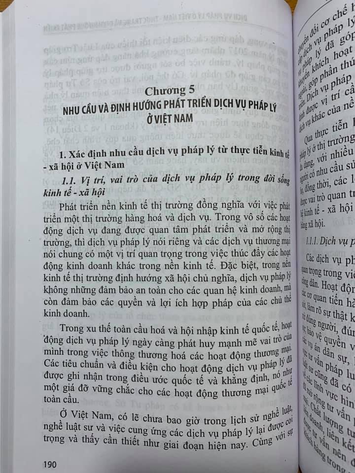 Dịch Vụ Pháp Lý ở Việt Nam Thực Trạng Và Định Hướng Phát Triển