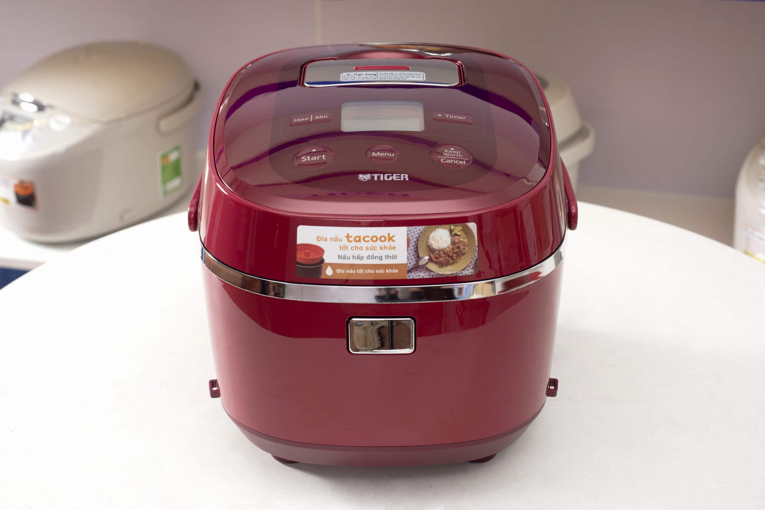 Nồi cơm điện tử Tiger JBX-A10W (1.0 lít) - TẶNG Bình giữ nhiệt Tiger MCX-A352 350ml - HÀNG CHÍNH HÃNG
