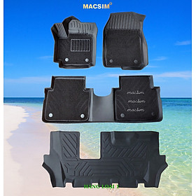 Thảm lót sàn ô tô 2 lớp cao cấp dành cho xe Suzuki XL7/ Suzuki Ertigar (sd2) nhãn hiệu Macsim chất liệu TPE màu đen