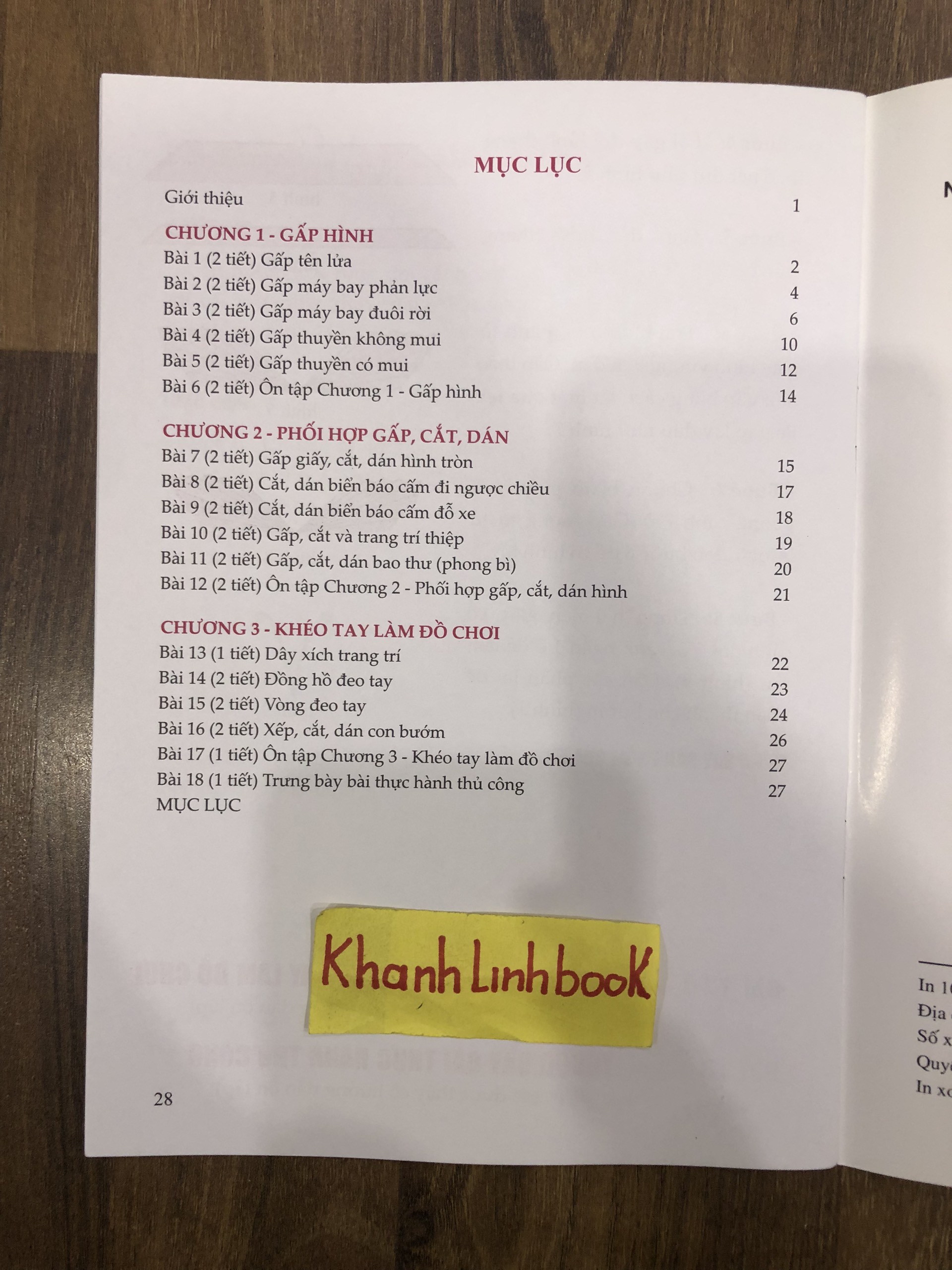 Sách - Thực hành thủ công 2 (KP)