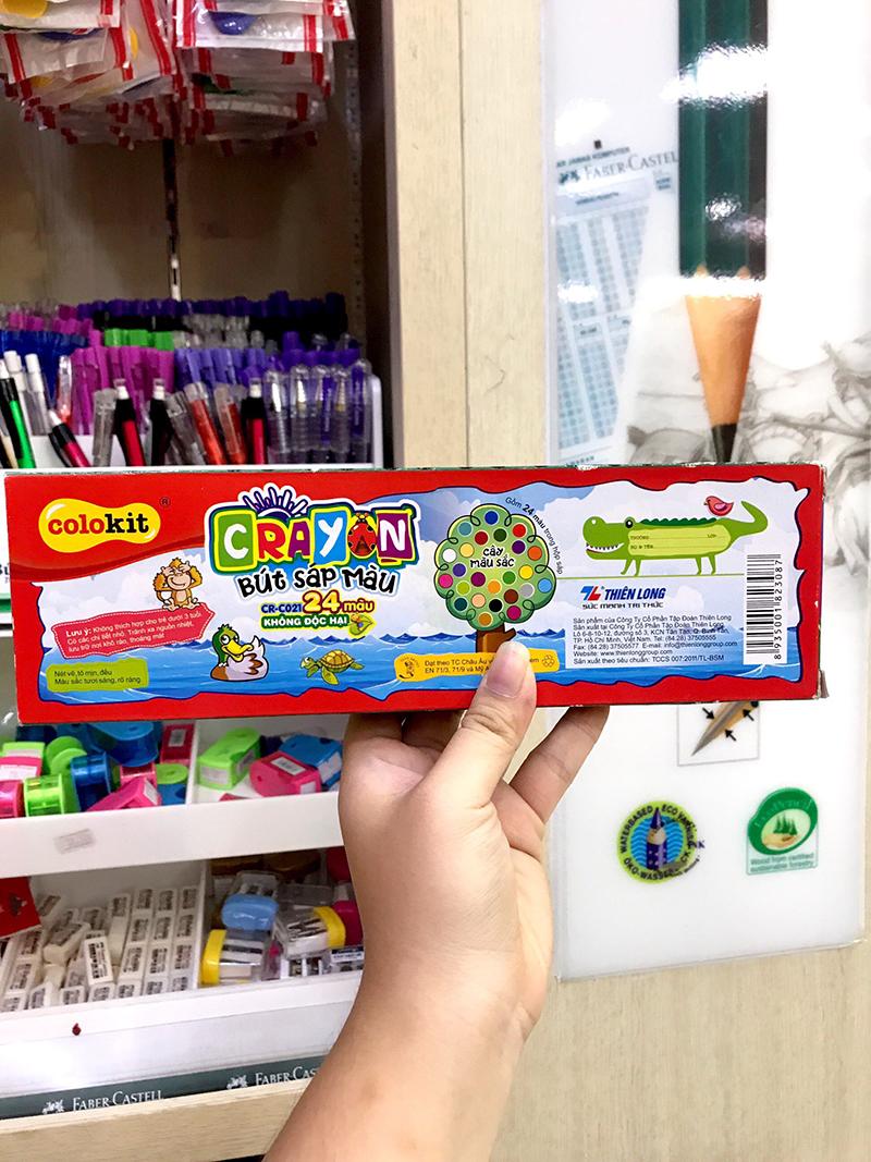 Sáp Màu Thiên Long CR-C021 (24 Màu)