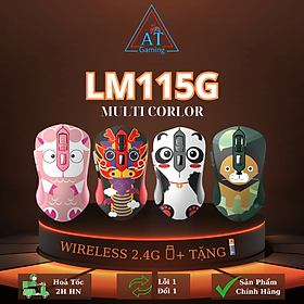 Chuột không dây DAREU LM115G Multi-Color - Hàng chính hãng