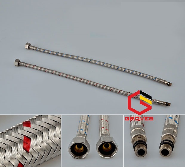 Vòi rửa mặt mạ vàng bọc sứ hoa văn thân thấp 20 cm nhập khẩu chính hãng GROVES GR053