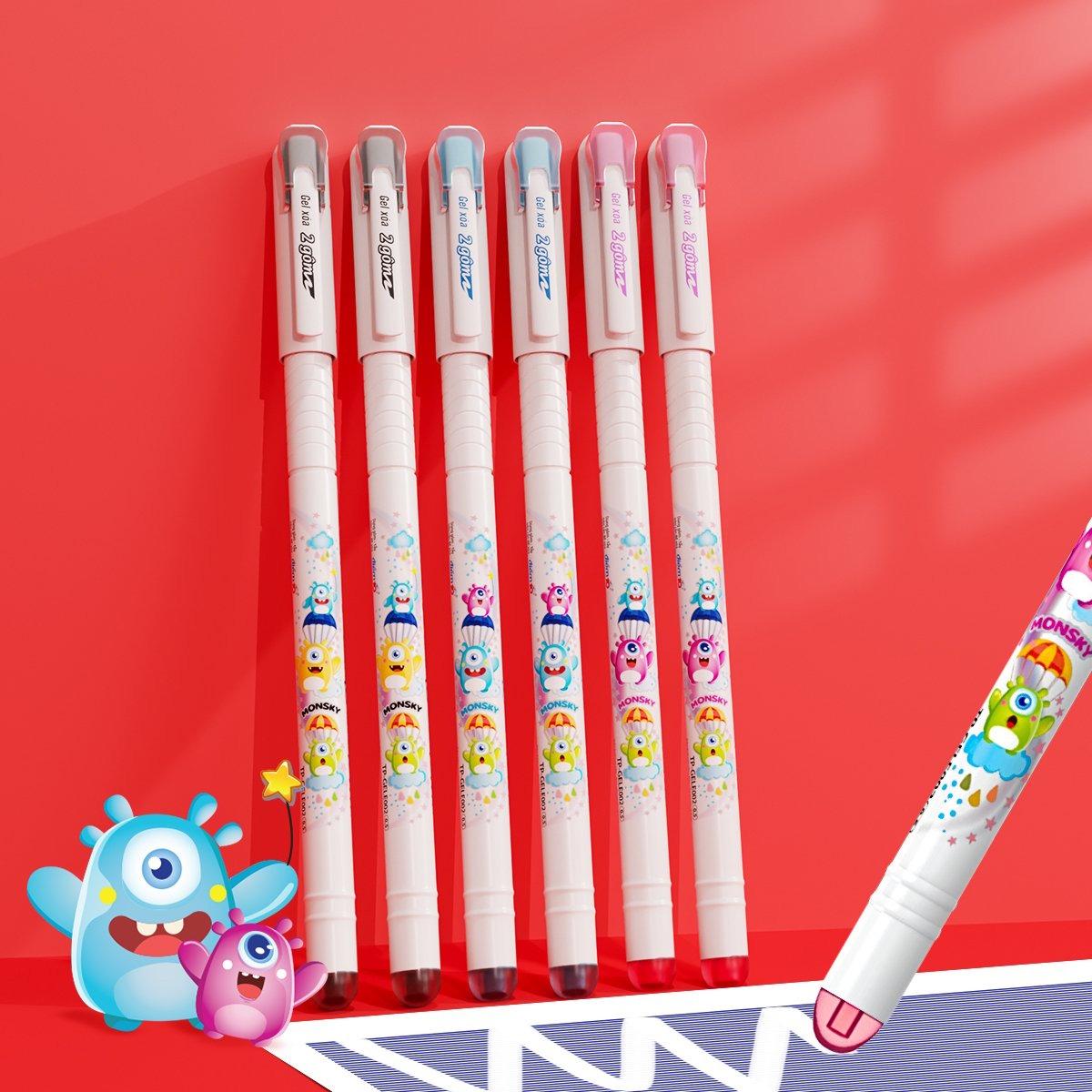 Hộp 20 Bút Gel Xóa Được 0.5 mm - Thiên Long TP-GELE-002 - Mực Tím